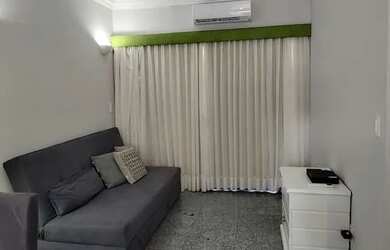 Imagem: O apartamento possui 1 Dormitório, 1 Banheiro, 1 Vaga na garagem