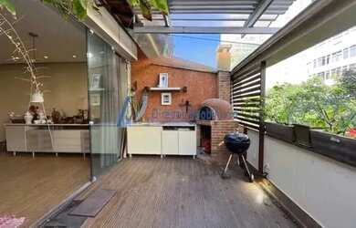 Imagem: O apartamento na cobertura possui 3 Dormitórios, 4 Banheiros