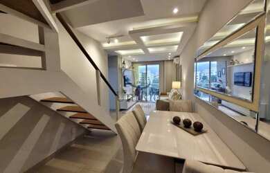 Imagem: O apartamento na cobertura possui 4 Dormitórios, 3 Banheiros