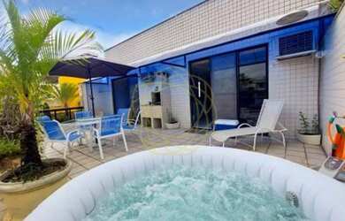 Imagem: O apartamento na cobertura possui 3 Dormitórios, 4 Banheiros