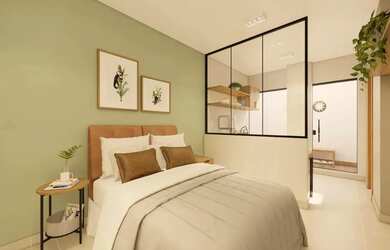 Imagem: O apartamento possui 1 Dormitório, 1 Banheiro, 22m² de Área