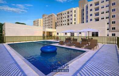 Imagem: O apartamento possui 2 Dormitórios, 1 Banheiro, 1 Vaga na garagem