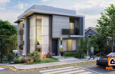 Imagem: A casa possui 3 Dormitórios, 1 Banheiro, 2 Vagas na garagem