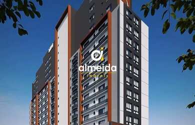 Imagem: O apartamento possui 1 Dormitório, 1 Banheiro, 1 Vaga na garagem