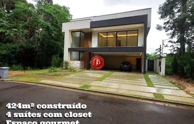 Imagem: A casa em condomínio à venda possui 4 Dormitórios, 5 Banheiros