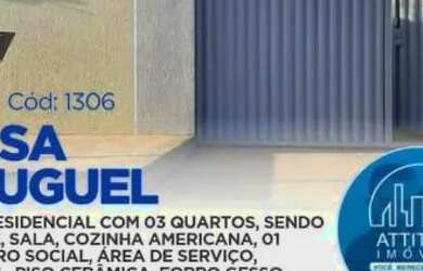 Imagem: A casa possui 3 Dormitórios, 1 Banheiro, 1 Vaga na garagem
