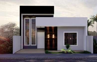 Imagem: A casa possui 3 Dormitórios, 1 Banheiro, 1 Vaga na garagem