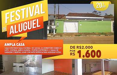 Imagem: A casa possui 3 Dormitórios, 2 Banheiros, 2 Vagas na garagem