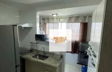 Imagem: O apartamento possui 2 Dormitórios, 2 Banheiros, 1 Vaga na