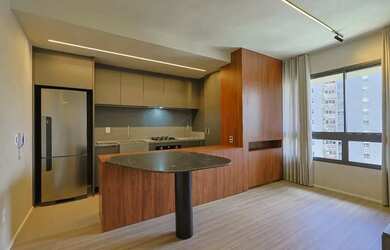 Imagem: O apartamento possui 1 Dormitório, 2 Banheiros, 1 Vaga na garagem