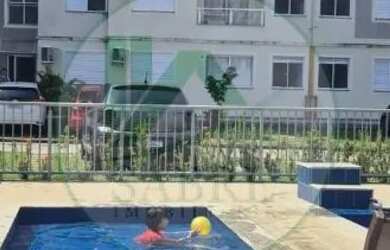 Imagem: O apartamento possui 2 Dormitórios, 1 Banheiro, 1 Vaga na garagem