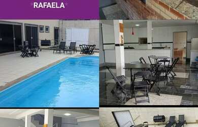 Imagem: A casa possui 2 Dormitórios, Acomodam 10 pessoas, 5 Vagas na