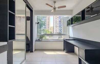 Imagem: O apartamento na cobertura possui 2 Dormitórios, 2 Banheiros