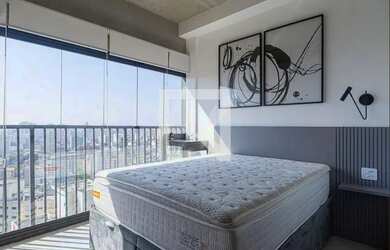 Imagem: A kitnet possui 1 Dormitório, 1 Banheiro, 18m² de Área e