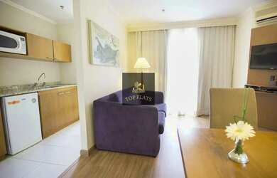 Imagem: O studio possui 1 Dormitório, 1 Banheiro, 1 Vaga na garagem