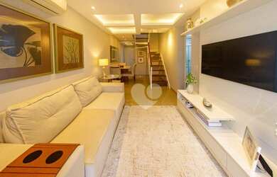 Imagem: O apartamento na cobertura possui 4 Dormitórios, 3 Banheiros