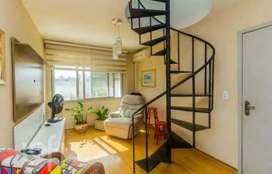 Imagem: O apartamento na cobertura possui 2 Dormitórios, 2 Banheiros