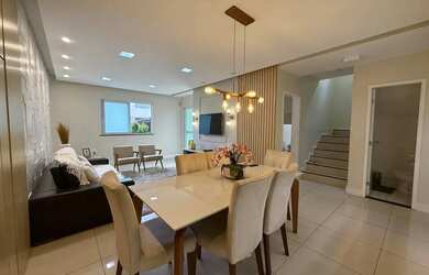 Imagem: A casa em condomínio possui 4 Dormitórios, 5 Banheiros, 4