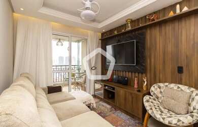 Imagem: O apartamento possui 2 Dormitórios, 1 Banheiro, 1 Vaga na garagem