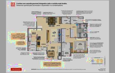 Imagem 3: Apartamento na planta 85m² 2 suites 2, vagas + Hobby Box