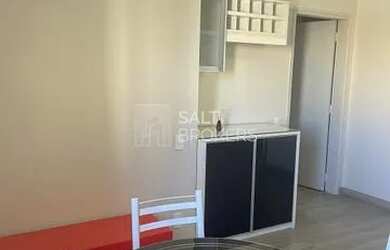 Imagem: O apartamento possui 1 Dormitório, 2 Banheiros, 1 Vaga na garagem