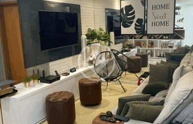 Imagem: A casa em condomínio possui 3 Dormitórios, 3 Banheiros, 2