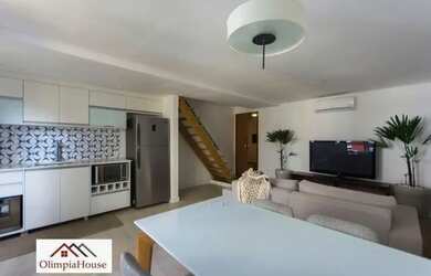 Imagem: O apartamento possui 1 Dormitório, 1 Banheiro, 1 Vaga na garagem