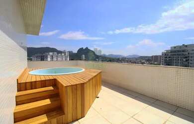 Imagem: O apartamento na cobertura possui 2 Dormitórios, 3 Banheiros