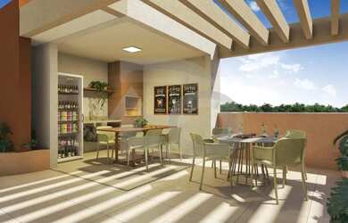 Imagem: O apartamento possui 2 Dormitórios, 2 Banheiros, 1 Vaga na