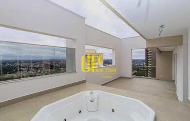 Imagem: O apartamento na cobertura possui 4 Dormitórios, 5 Banheiros