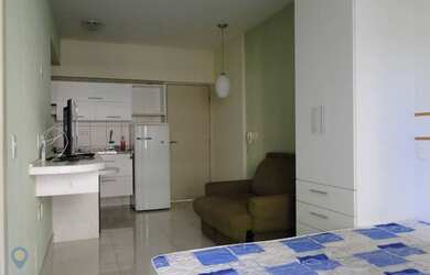 Imagem: O studio possui 1 Dormitório, 1 Banheiro, 1 Vaga na garagem