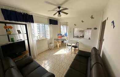 Imagem: O apartamento possui 1 Dormitório, 2 Banheiros, 1 Vaga na garagem