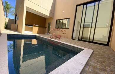 Imagem: A casa em condomínio possui 4 Dormitórios, 5 Banheiros, 4