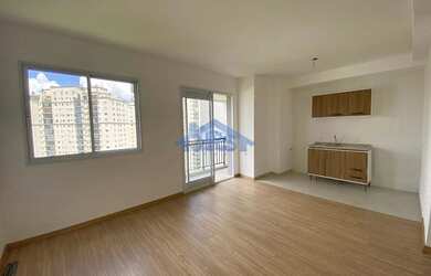 Imagem: O apartamento possui 1 Dormitório, 1 Banheiro, 1 Vaga na garagem