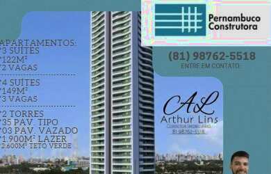 Imagem: O apartamento possui 3 Dormitórios, 4 Banheiros, 2 Vagas na