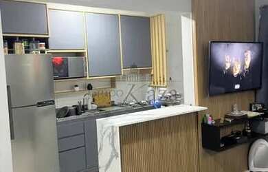 Imagem: O apartamento possui 2 Dormitórios, 1 Banheiro, 1 Vaga na garagem