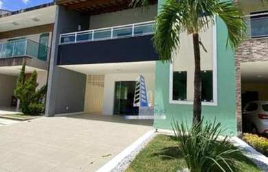 Imagem: A casa em condomínio possui 4 Dormitórios, 4 Banheiros, 3