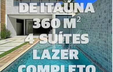 Imagem: A casa em condomínio possui 4 Dormitórios, 5 Banheiros, 2