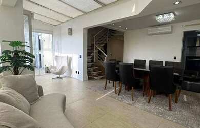 Imagem: O apartamento na cobertura possui 3 Dormitórios, 4 Banheiros