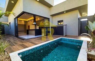 Imagem: A casa em condomínio possui 3 Dormitórios, 5 Banheiros, 4