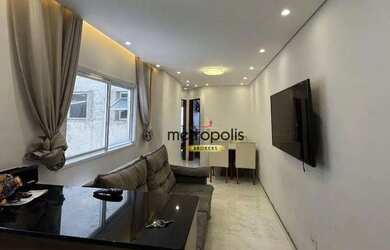 Imagem: O apartamento na cobertura possui 2 Dormitórios, 2 Banheiros