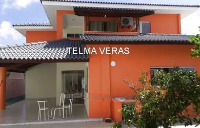 Imagem: A casa em condomínio possui 5 Dormitórios, 5 Banheiros, 3