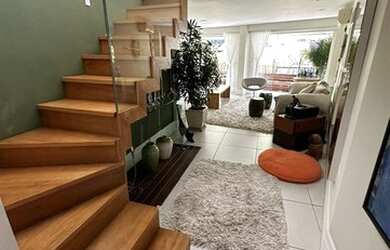 Imagem: O apartamento na cobertura possui 3 Dormitórios, 5 Banheiros