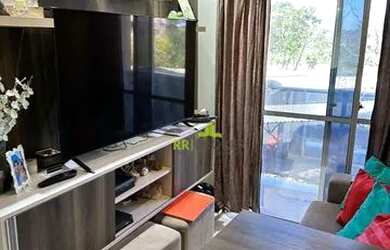 Imagem: O apartamento possui 2 Dormitórios, 1 Banheiro, 1 Vaga na garagem