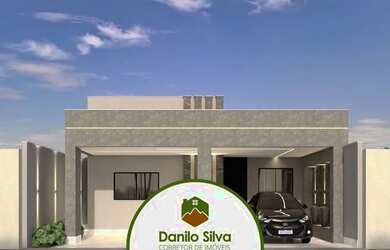 Imagem: A casa possui 3 Dormitórios, 2 Banheiros, 2 Vagas na garagem