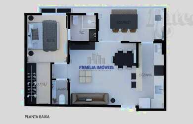 Imagem 4: Apartamento à venda Santos/SP Boqueirão sacada 2 suítes lazer piscina