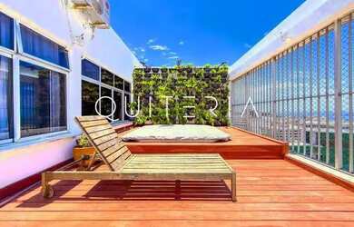 Imagem: O apartamento na cobertura possui 4 Dormitórios, 4 Banheiros