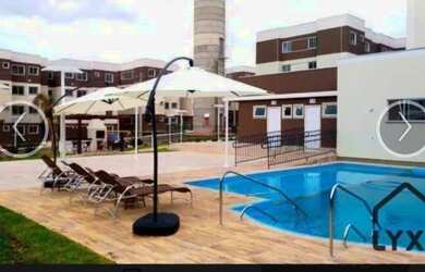 Imagem: O apartamento possui 2 Dormitórios, 1 Banheiro, 1 Vaga na garagem