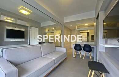 Imagem: O apartamento possui 1 Dormitório, 1 Banheiro, 1 Vaga na garagem