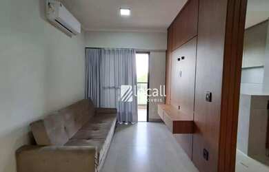 Imagem: O apartamento possui 1 Dormitório, 2 Banheiros, 2 Vagas na